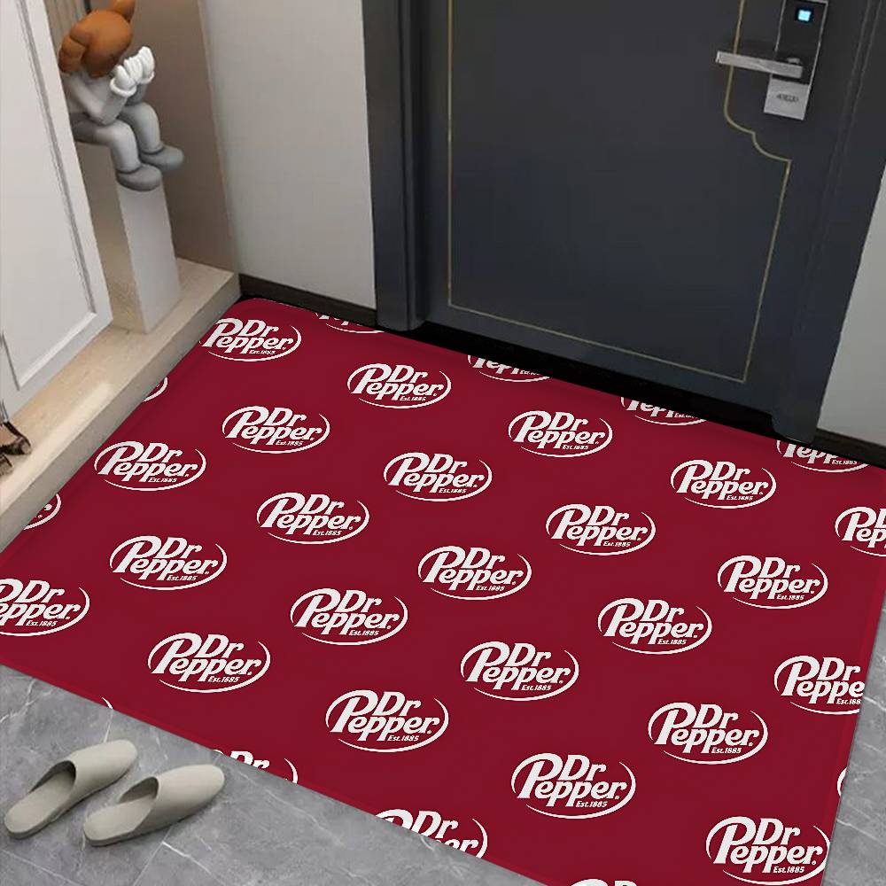 D-Dr Peppers Logo Door Mat Washable Non-Slip Living Room Sofa Chairs Area Mat Kitchen Bedside Area Rugs