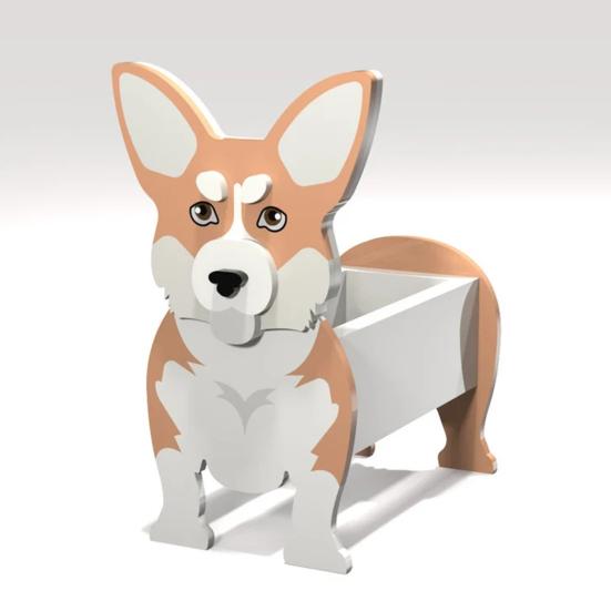 Blumentopf, niedlicher Blumentopf in Hundeform, vielseitiger Pflanzenhalter für Garten, Zuhause, Outdoor-Dekorationen