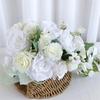 Water Drop Shape Bouquets Artificial Wedding Flowers Bridal Shower Bouquets for Special Occasion