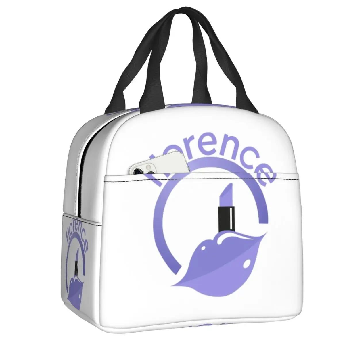 Изолированная сумка для обеда Florence By Mills для пикника на открытом воздухе, герметичная термосумка-холодильник для бенто, женская и детская школьная сумка для еды 22x20x13CM чёрный