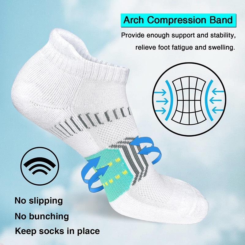 3  Pairs Men's Short Socks Cotton Sweat-absorbent and Deodorizing Sports Socks Low-cut Shallow Mouth Four Seasons Short Tube