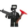 12pcs Mini Skibidi Toilet Figure Anime Toys TvMan Cameraman Speakerman Bricks Assembling Model Toy For Kid Gifts
