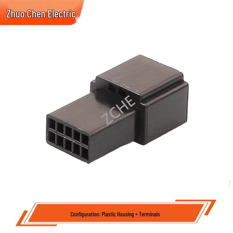 Automotive Wiring Harness Connector DJ7101B-0.6-11, Male & Female Plug, 10 Holes/Cores, 936163-2