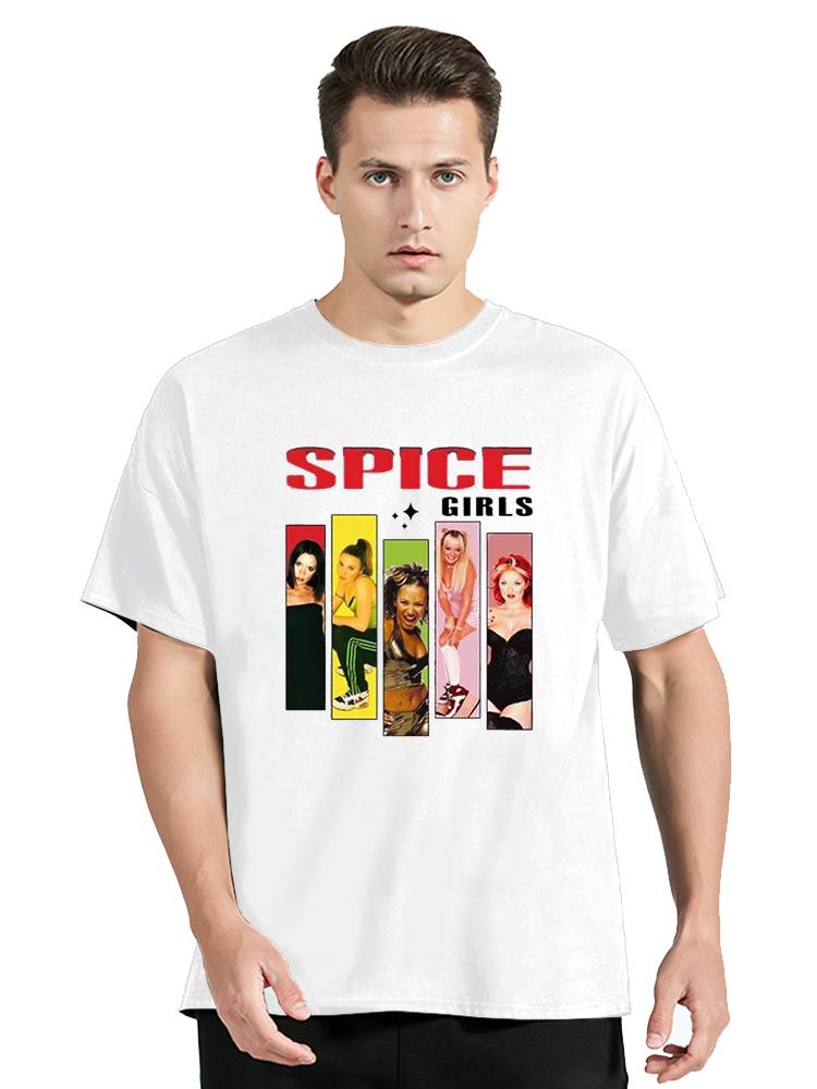 New Spice Girls Women's Unisex T-shirt Fashion Movie Art Cartoon Character Graphic T Shirt Clothing Oversized Tops Tees