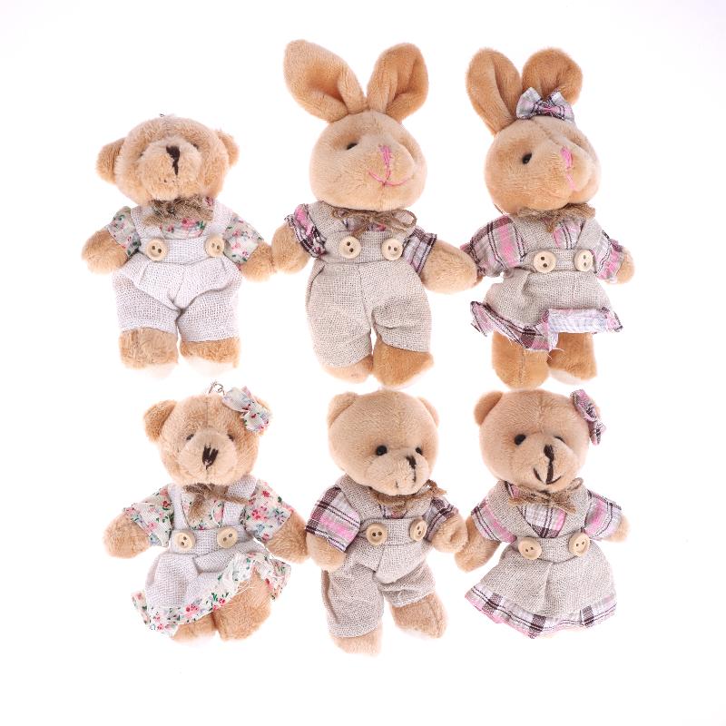 Κινούμενα Σχέδια Μικρή Αρκούδα Βελούδινη Κούκλα Μπρελόκ Χαριτωμένη Γεμιστή Κουνελάκι Κούκλα Μπρελόκ Ζευγάρι Κρεμαστό Τσάντας Διακόσμηση Κρεμαστή Σακιδίου Πλάτης Δώρα