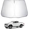 2025 Upgrade Car Windshield Sun Shade Windshield Sunshade Umbrella [Star Fabric] Protect Car from Sun Rays&Heat Damage Keeps Vehicle Cool, Spring