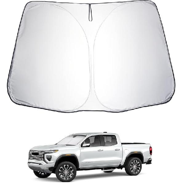2025 Upgrade Car Windshield Sun Shade Windshield Sunshade Umbrella [Star Fabric] Protect Car from Sun Rays&Heat Damage Keeps Vehicle Cool, Spring
