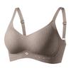 Zeriluna Four-leaf Flower Breathable Ribbed Push-up Bra Comfortable, Body-fitting, Skin-friendly, Soft and Breathable Underwear