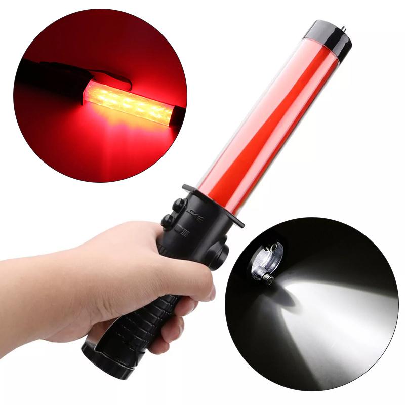 30Cm Traffic Baton Warning Light Signal Baton Flashing Light Warning Baton Signal Light Flashing Baton Luminous Baton