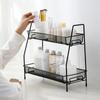 Drainage Bathroom Organizer Countertop Organizer Double Layer Stainless Steel Storage Rack for Bathroom Kitchen Organization