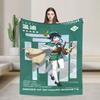 Genshin Impact Diluc Game  Flannel Blankets  Soft Throw Blanket for Outdoor Picnic Novelty Bedspread Sofa Bed Cover