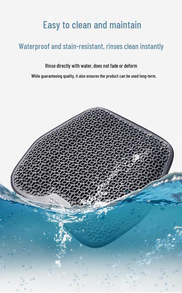 Breathable Honeycomb Gel Seat Cushion for Car and Office - Cool Silicone Egg Pad
