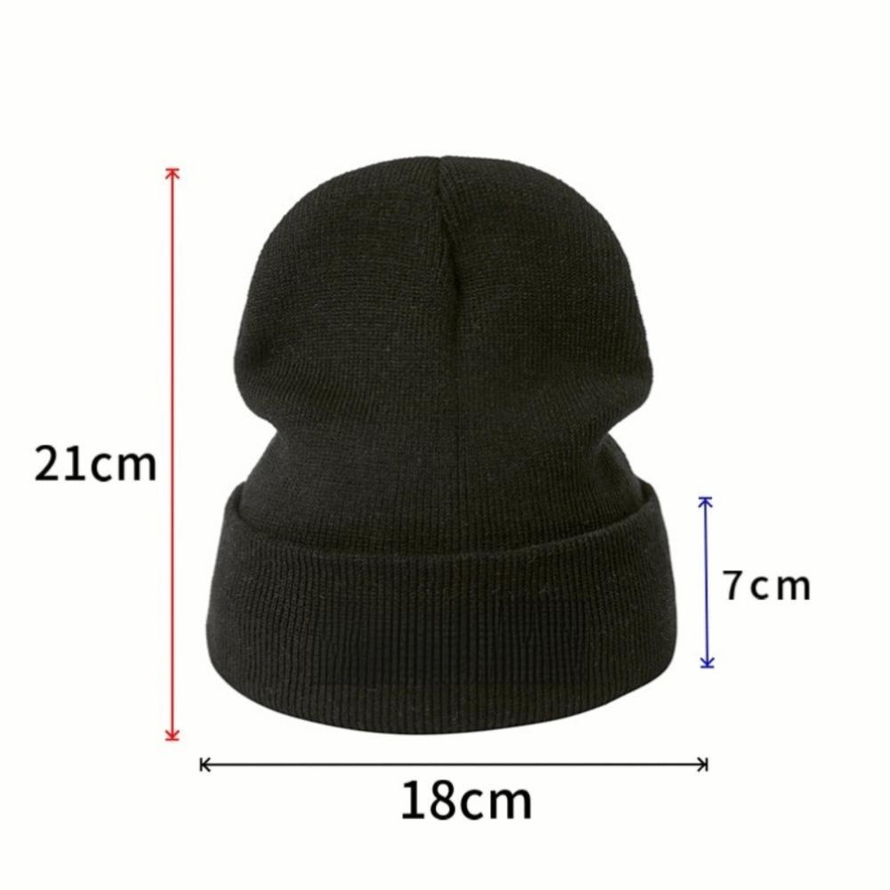 Keep Warm Skullcap Candy Colored Knitted Hat Simple Beanies Cap  for Autumn Winter