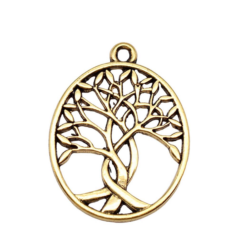 Tree Of Life Charms Antique Round Pendants For Spiritual DIY Jewelry