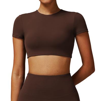 Yoga Tops, Seamless Sports T-shirts, Fitness Clothes