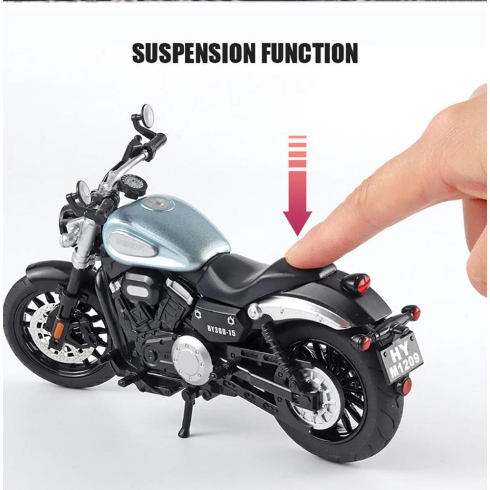 1/12 BENDA GINGERLLA 300 Diecast Motorcycle Model Toy Replica with Sound & Light Birthday Gift Christmas Gift Collection Bike