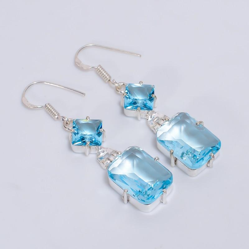 

Handmade Gold-Plated Chain Earrings for Husband with Secure Clasp 6-8