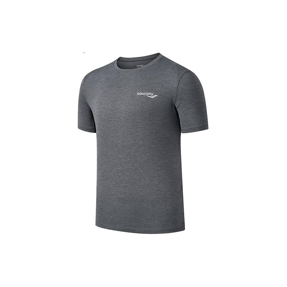 Saucony T Shirts Men's Crew Neck Thin Straight Fit SC2249058B-WT01