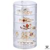 Multi-Layer Rotating Jewelry Organizer for Earrings, Hair Accessories, and Rings
