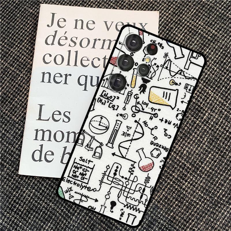 Science Chemistry Formulas Case For Samsung Galaxy S25 Ultra S20 S21 S22 S23 S24 Ultra S9 S10 Plus S25 FE Back Cover