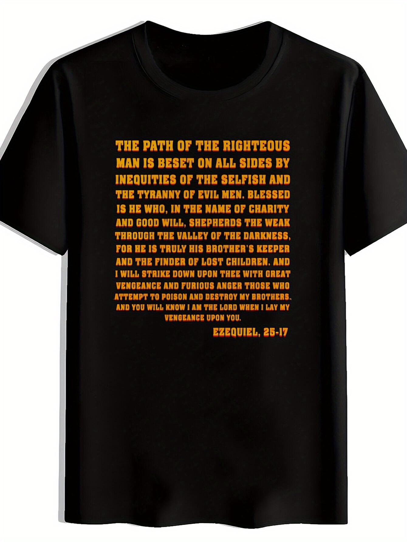 Black Pulp Fiction Graphic T-shirt - Casual Summer Tee with Quentin Tarantino Quote XXXXL