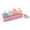 Adorable Cat Paw Stress Relief Keychain Soft Press Sensory Fidget Toy Portable for Office Worker Commute Anxiety Relief