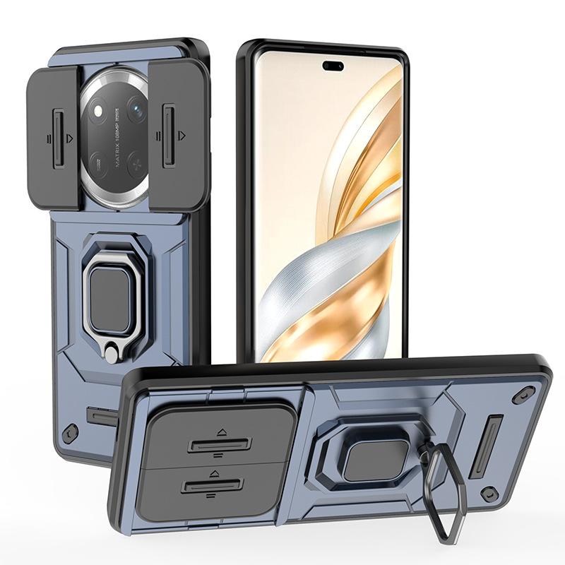 Applicable to Huawei Honor X70 Battle Bear Mobile Phone Case Push Window Bracket Honor X9D Anti-drop X9C Protective Case X9B