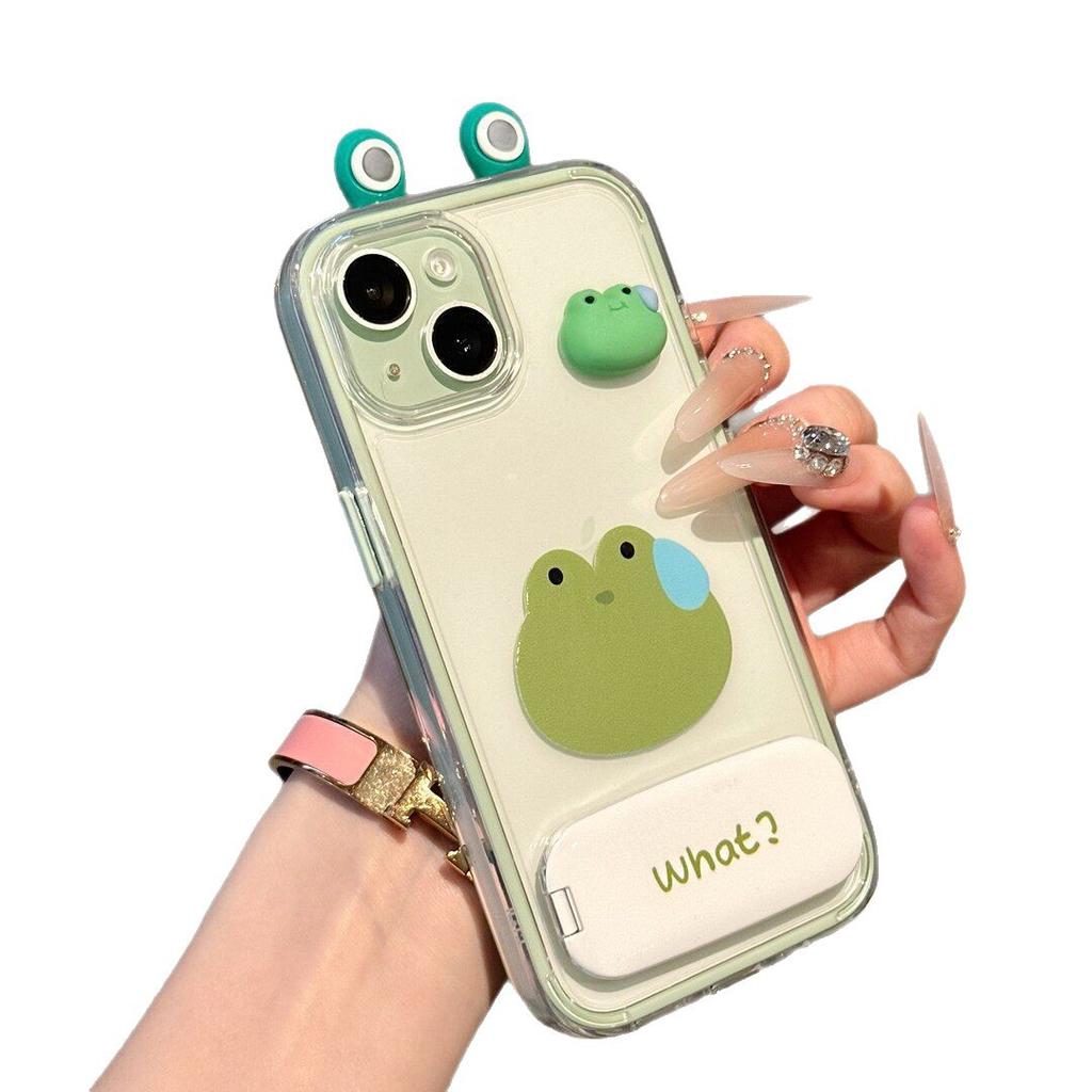 Sweat Frog for iPhone17ProMax iPhone Case 15/13/1 2/14 All-inclusive Soft Case 11