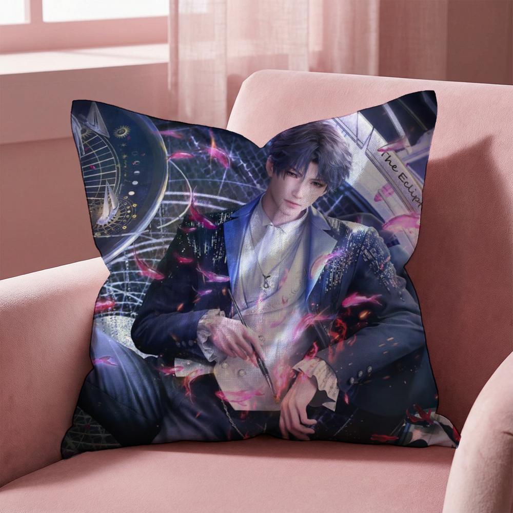 R-Rafayel Love D-Deepspace Cushion Cover Multi-Scene Pillow Cover for Home & Car - Reversible, Soft & Durable for Daily Use