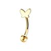 Stainless Steel Eyebrow Pins, Moon-shaped, Heart-shaped, Five-pointed Star-shaped Ear Bar Pins