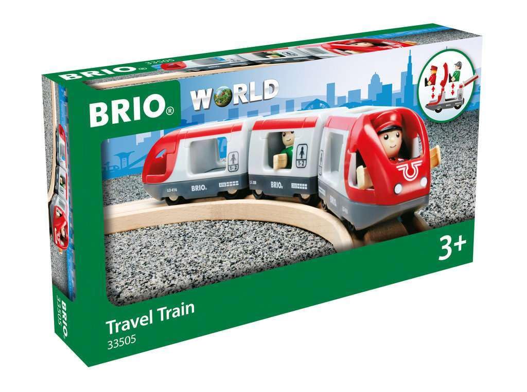 BRIO Travel Train for ages 3 and Wooden Gift 33505, up. [Toy, Toy, Locomotive, Car, (Birthday/Christmas)]