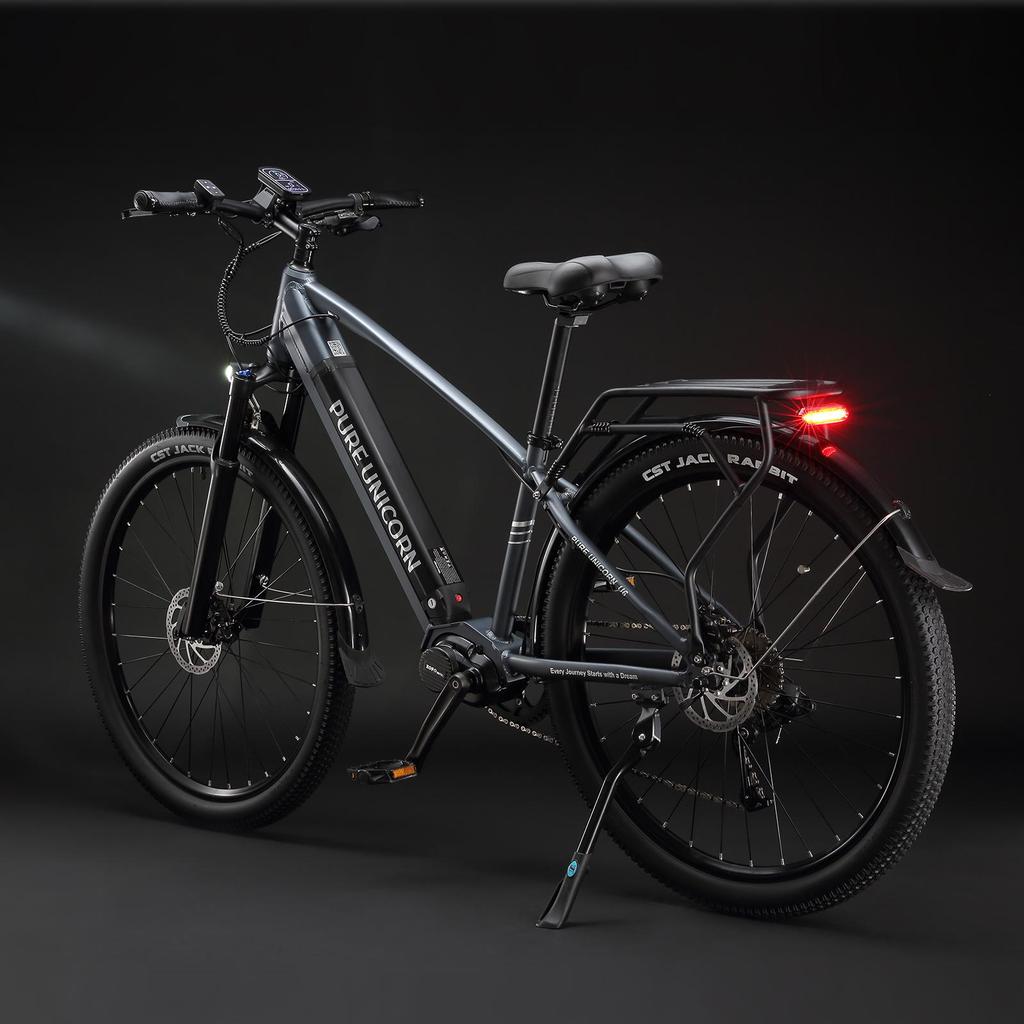 Elektrisk pendlarcykel PURE UNICORN U6 500W Mittmonterad Motor 48V14AH