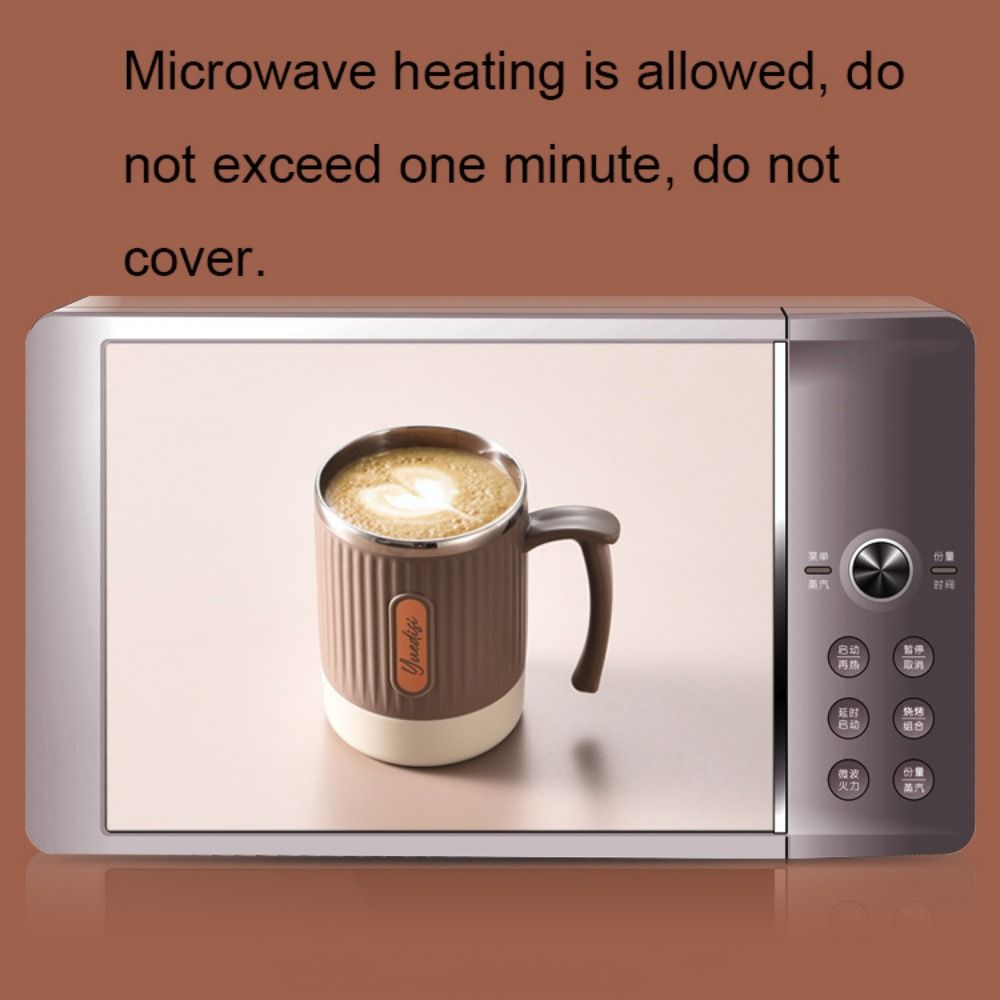 Heat-resistant Stainless Steel Water Cup Seal Lid Spoon Thermal Insulation Cup  Students Use