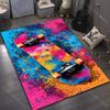 1PC Drawing Ideas Skateboard Print Carpet for Living Room Bedroom Sofa Doormat Decor Sofa Table Area Rug Non-slip Floor Mat