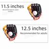 PU Leather Softball Gloves Anti-Slip Batting Gloves Durable Baseball Glove  Outdoor Sport