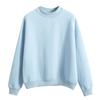 Autumn Winter Casual Women Solid Color Crew Neck Long Sleeve Sweatshirt Pullover