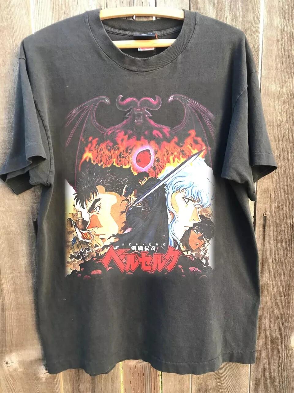 Berserk Anime Movie Shirt, Anime Gift For Fan Unisex Tshirt Reprint S-5XL XXL