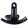 River Anchor 12 LBS Boat Anchor Cast Iron Black Vinyl-Coated with Shackle
