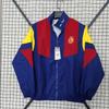 Unisex Long Windbreaker Jacket Retro Sport Coat Football Training Outdoor Casual Wear Fall Winter