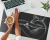 Protective Mat Desk Pad Table Tabletop Abstract Wave 90X45 Cm