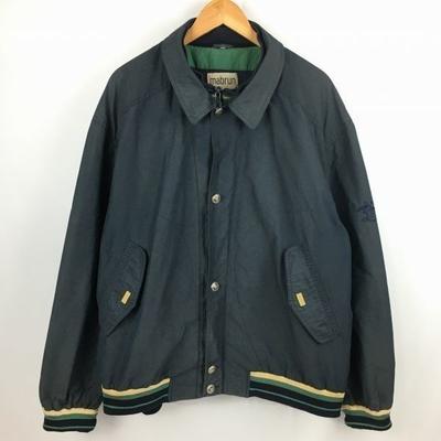 Rare Vintage 80s-90s Mabrun Swing Top Coverall Jumper Blouson Jacket Size 56 L-XL Dark Navy(USED)
