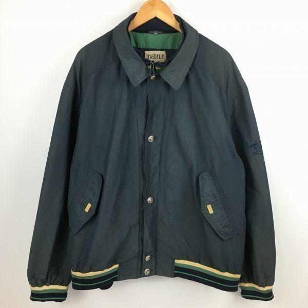 

Rare Vintage 80s-90s mabrun Swing Top Coverall Jumper Blouson Jacket Size 56 L-XL Dark Navy
