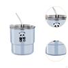 Stainless Steel Tumbler 450ml Reusable Mug Drinking Bottle for Activities Hiking Playground