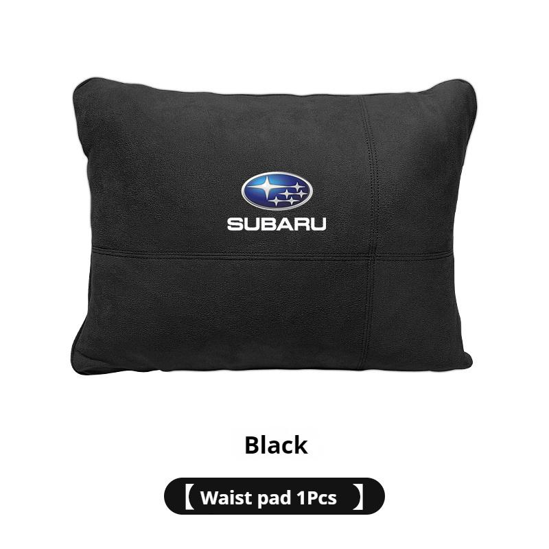 For Subaru STI Brz Wrx Xv Ascent Forester Outback Impreza Legacy Suede Car Headrest Neck Support Seat Lumbar Cushion Neck Pillow erg3