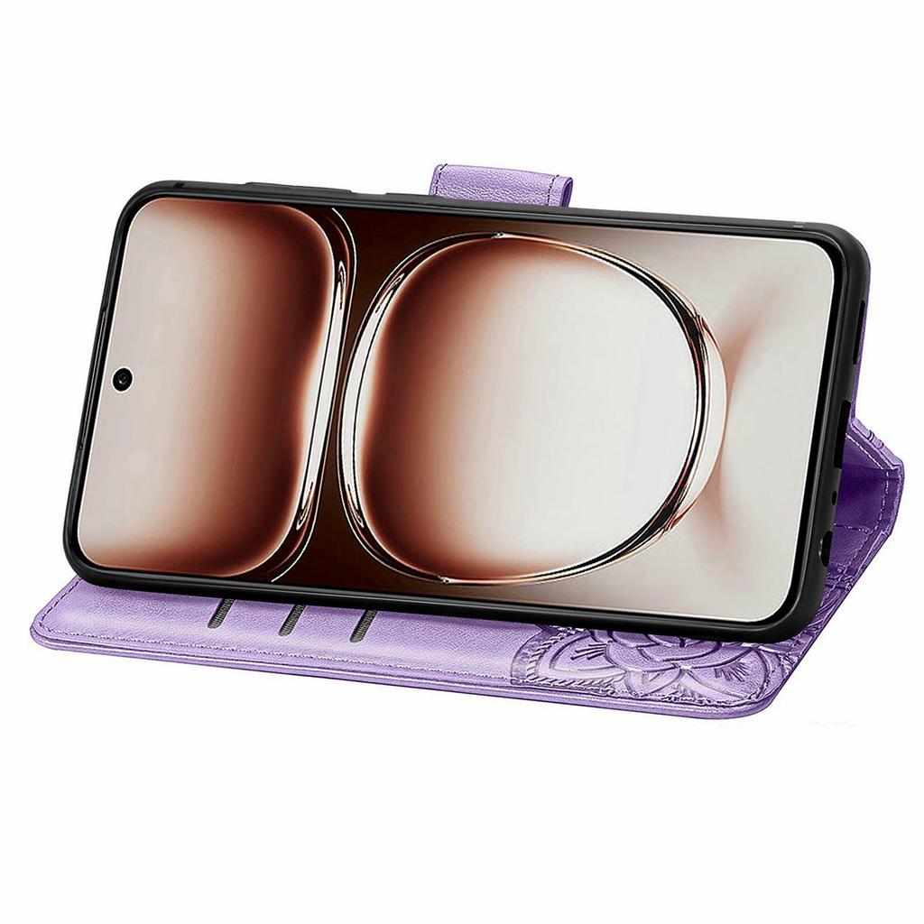 For Oppo A3x 5G Case PU Leather Wallet Phone Cover Butterfly Pattern