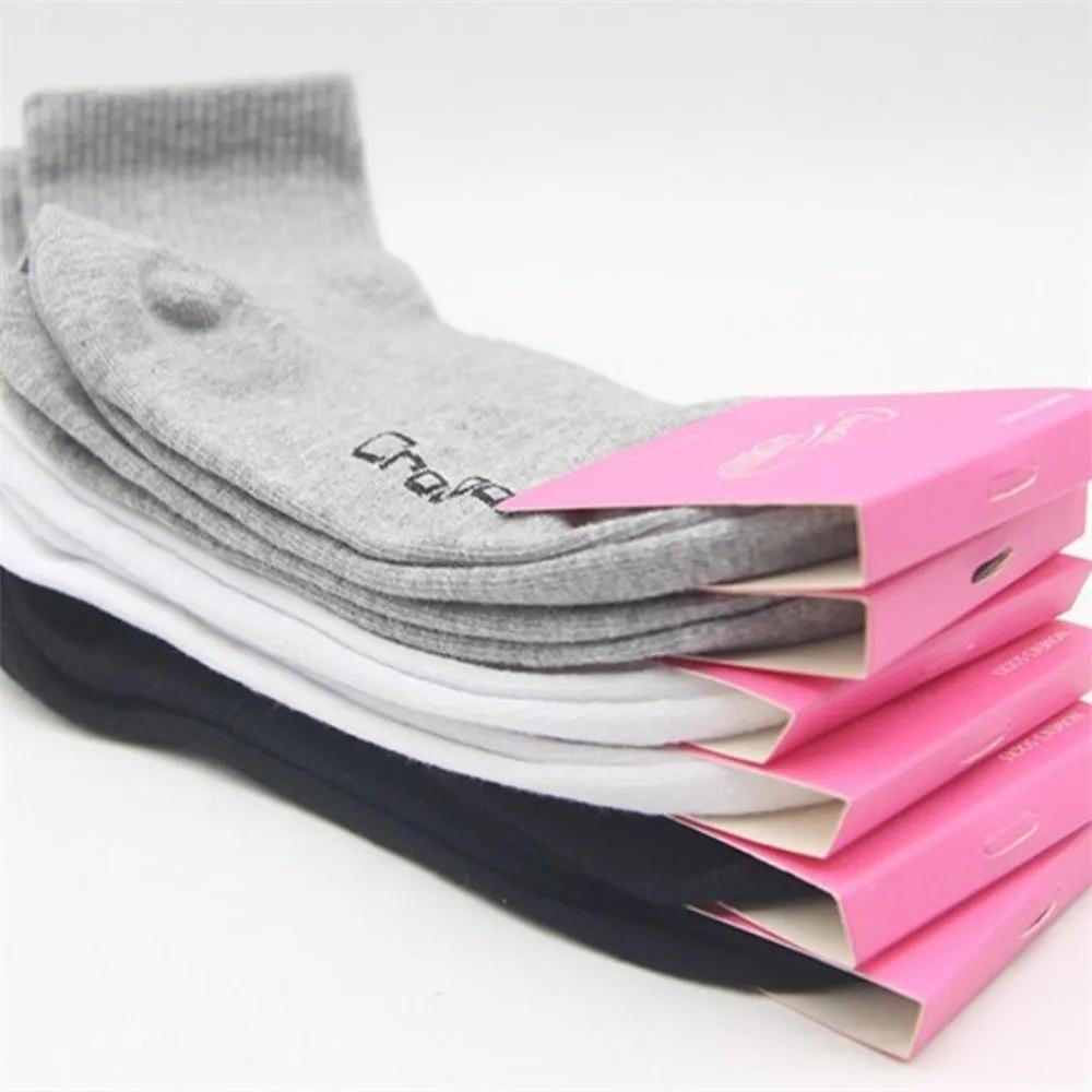 Everthams Crocodile Plain Women s Mid-calf Socks Random Color 5P Formal Wear Student Mid-calf Socks Girls Socks