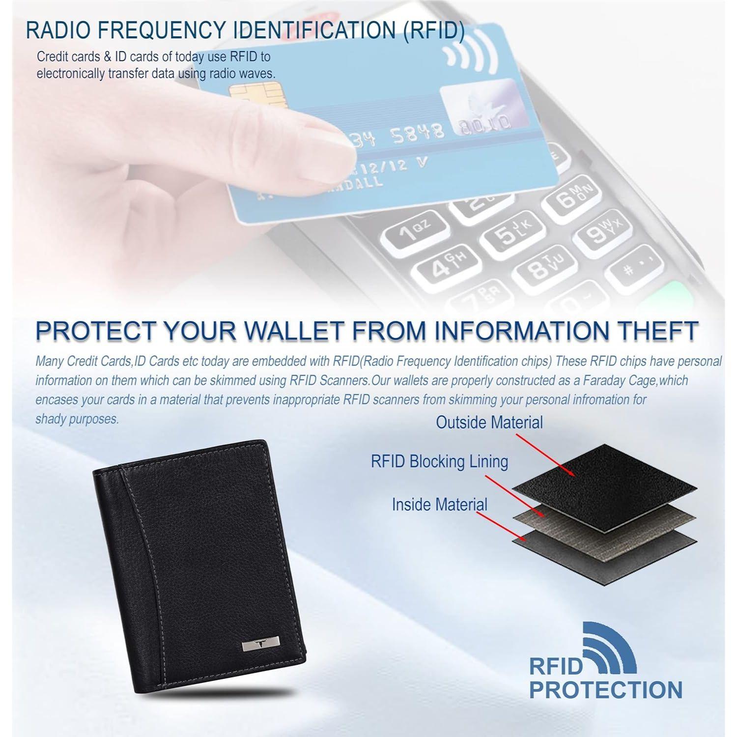 Мужской черный кожаный кошелек Orlando — фото 6