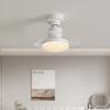 Household Invisible Blades Fan Lights New Restaurant Ceiling Fan Light Remote Dimmable Led Living Room Hidden Fan Light E27 Base