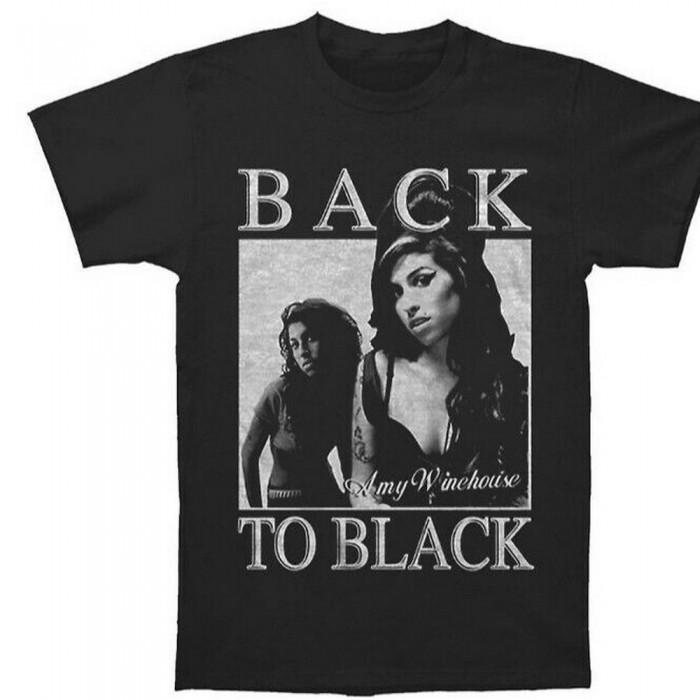 Amy Winehouse Unisex Adult Back To Black Cotton T-Shirt