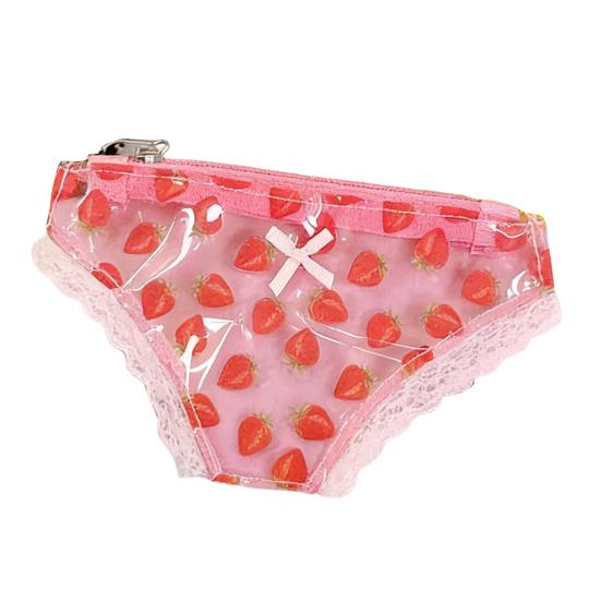Panties Cosmetic Bag Waterproof PVC Fun Briefs Makeup Bag Design Zippered Travel Toiletry Pouch Gift